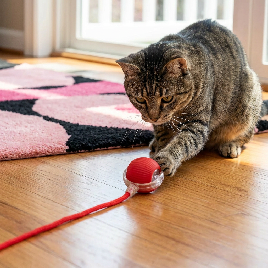 Interactive Play Ball With Tail For Cats