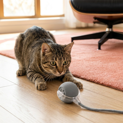 Interactive Play Ball With Tail For Cats