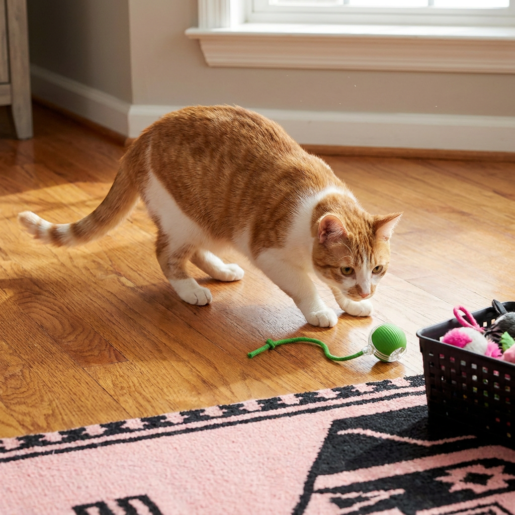 Interactive Play Ball With Tail For Cats