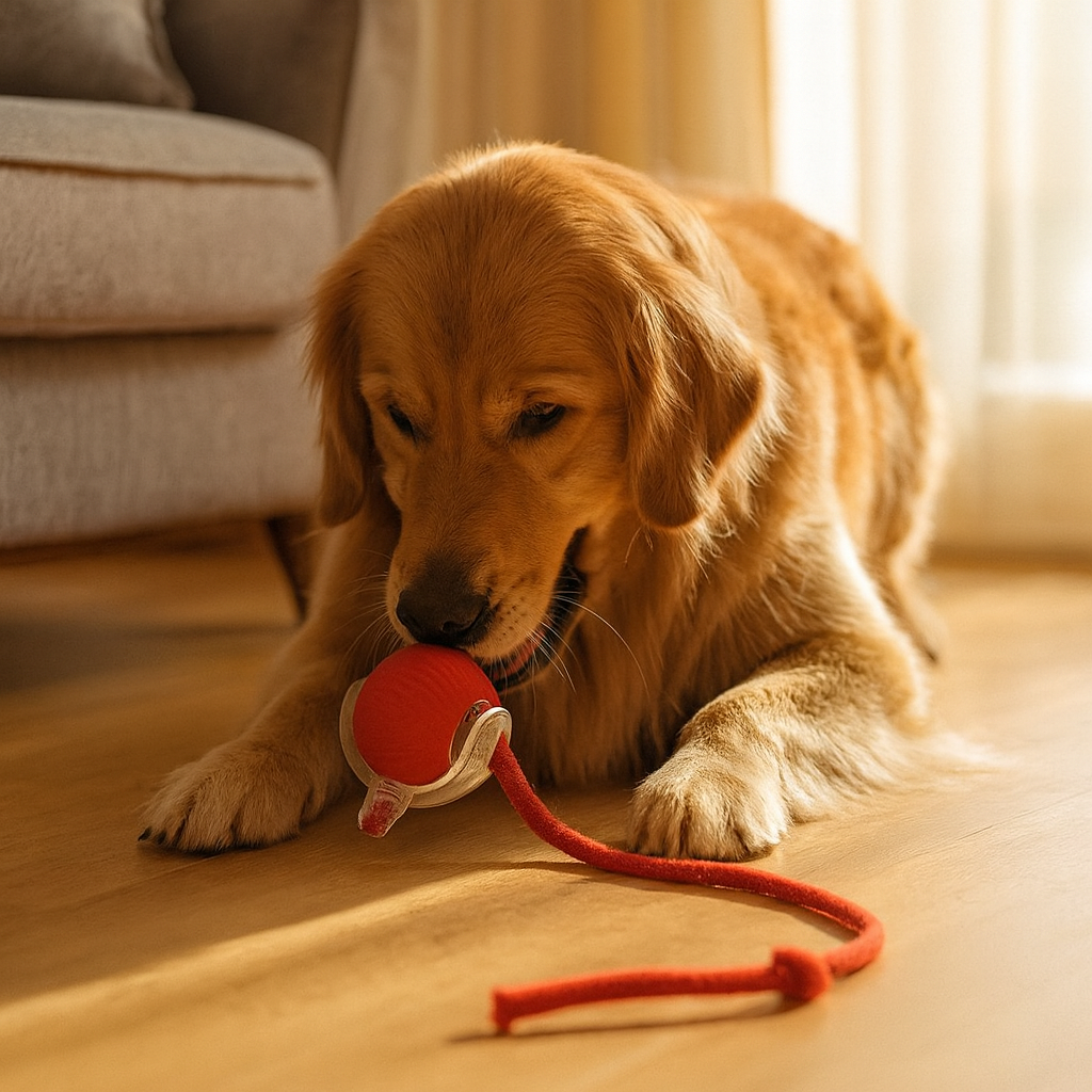 Interactive Play Ball with Tail for Dogs