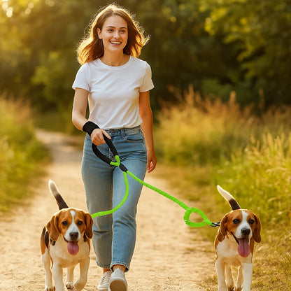 Anti-Tangle Double Dog Leash