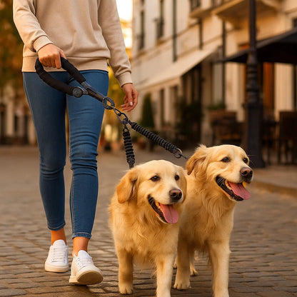 Anti-Tangle Double Dog Leash