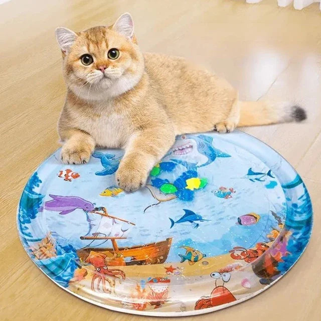 Cats Play&cool Water Mat (Round)