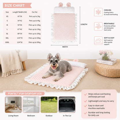 Cooling Dog Bed for Hot Days – Soft, Washable & Comfortable