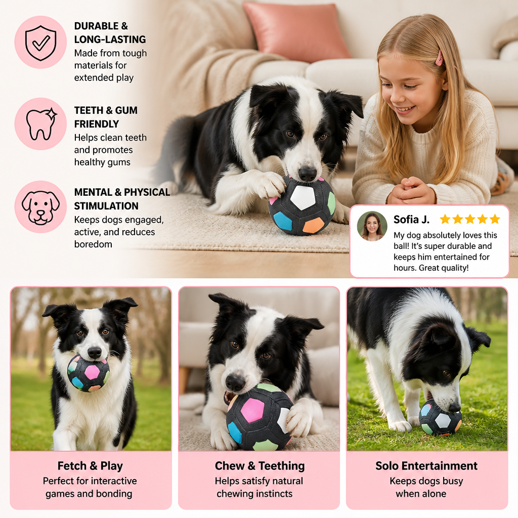 Durable Toy Ball for Stress Relief for Dogs