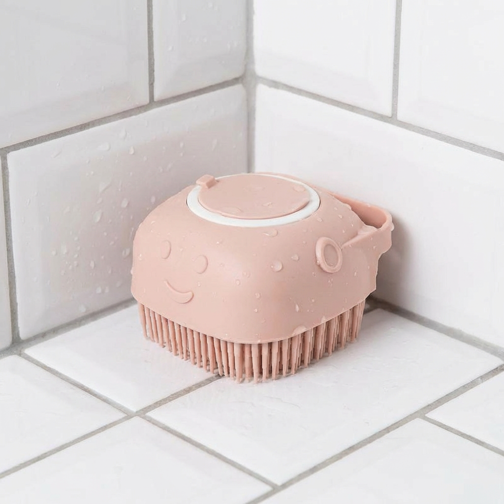 Practical 2-in-1 Professional Dog Bath Brush – Deep Cleaning & Massage in One Step