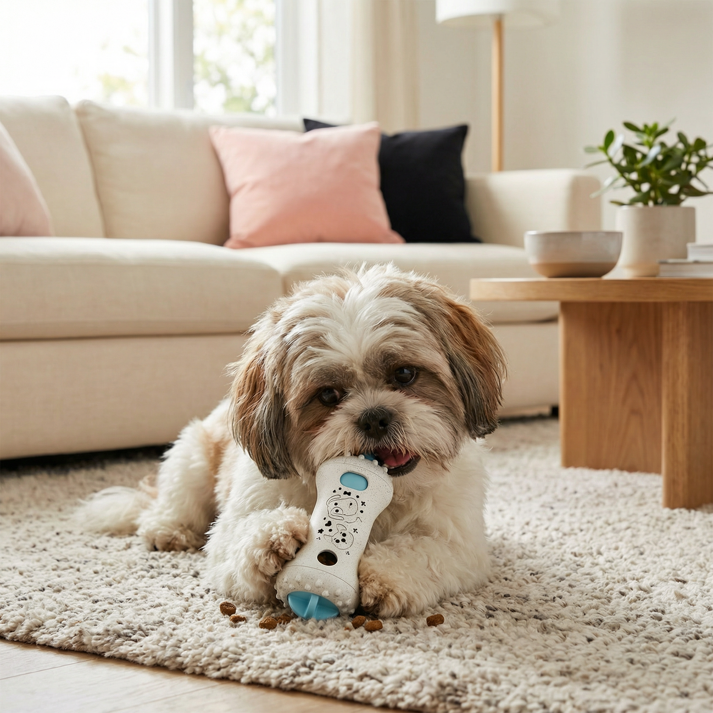 3-in-1 Dog Chew Toy – Slow Feeder, Treat Dispenser & Dental Care