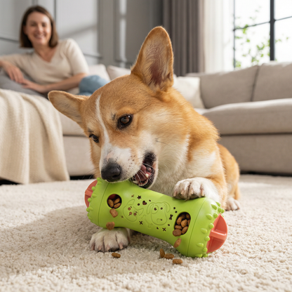 3-in-1 Dog Chew Toy – Slow Feeder, Treat Dispenser & Dental Care