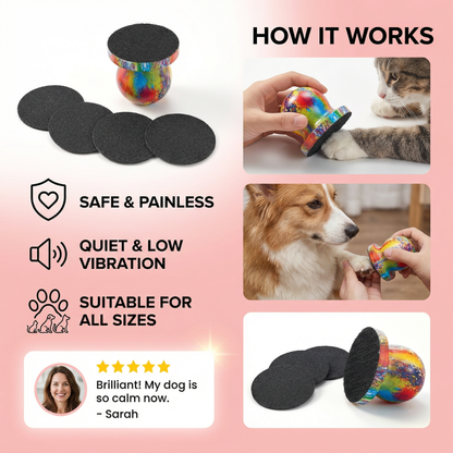 Pet Nail Grinder for Dogs & Cats – Safe & Easy Claw Trimmer