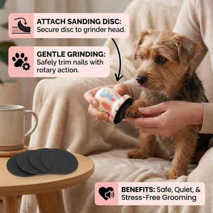 Pet Nail Grinder for Dogs & Cats – Safe & Easy Claw Trimmer