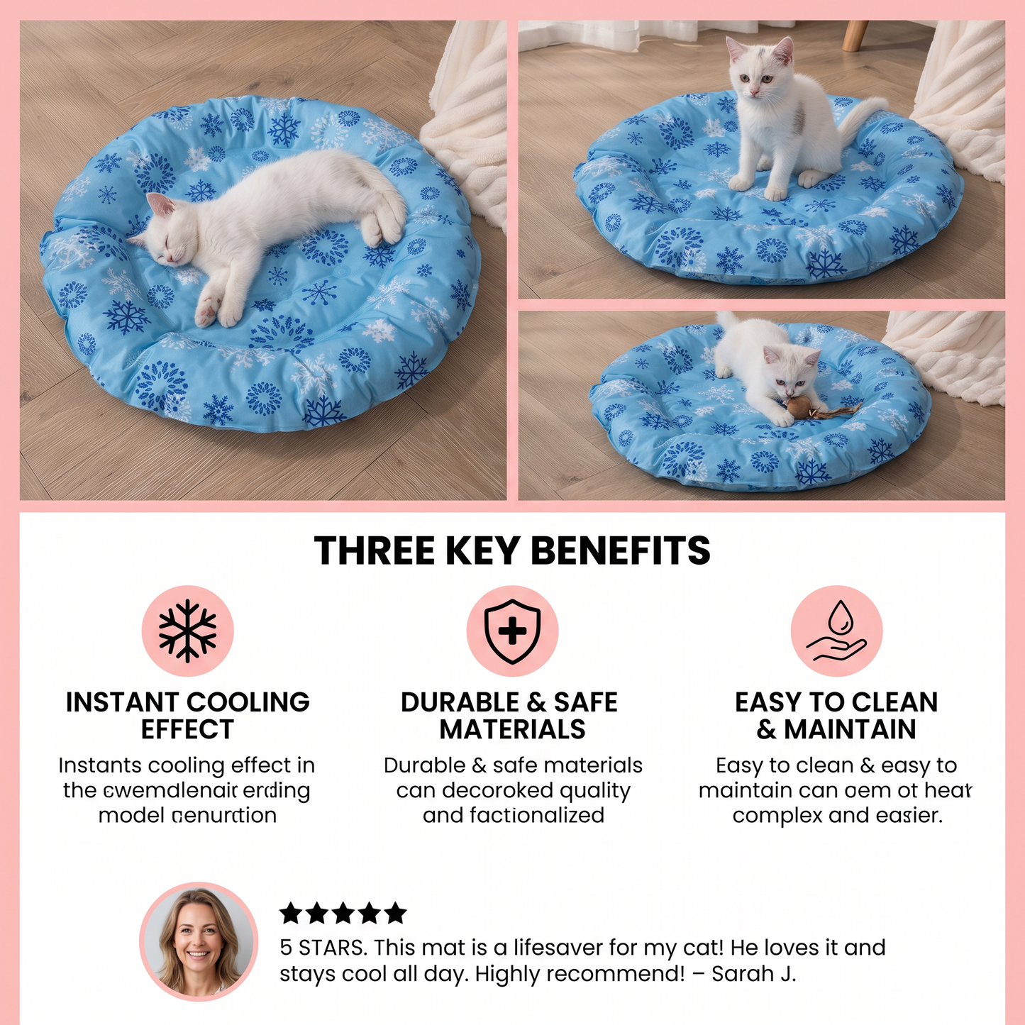 Practical Cooling Mat for Cats – Refreshing Summer Mat for Hot Days