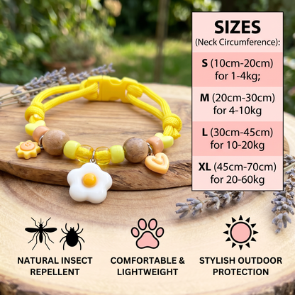 Cute collar with insect repellent for dogs