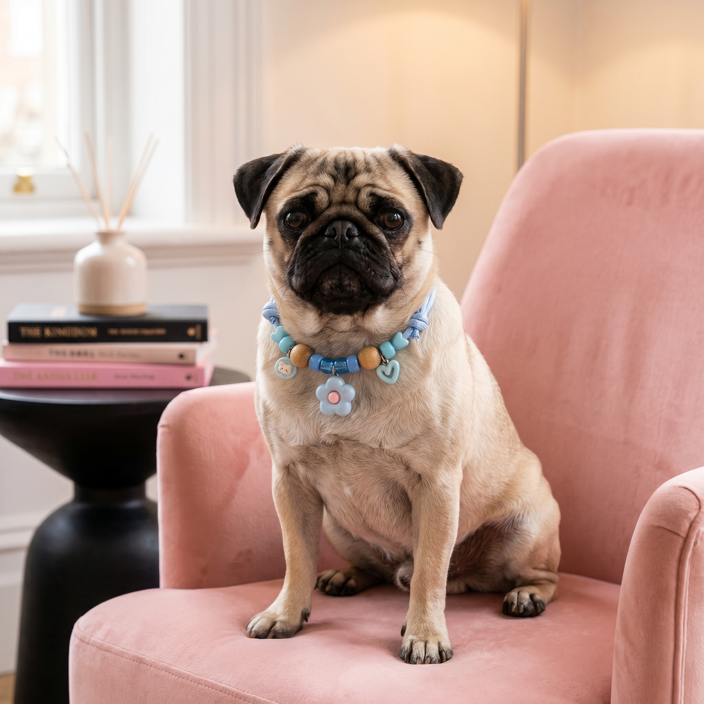 Cute collar with insect repellent for dogs