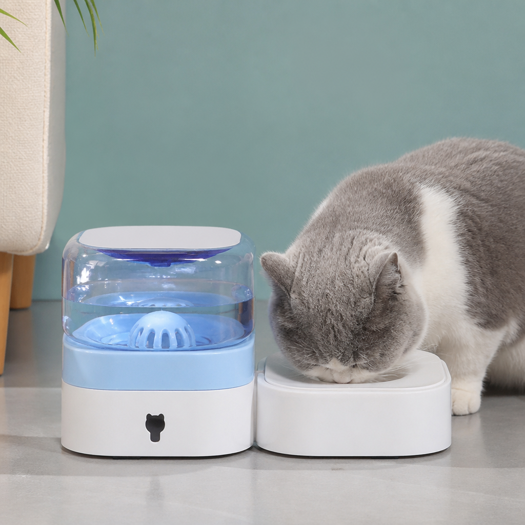 Automatic portable water dispenser for cats