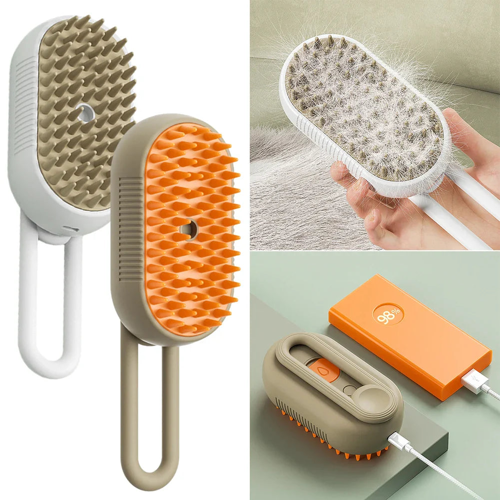 Dog Steam Grooming Brush 2.0