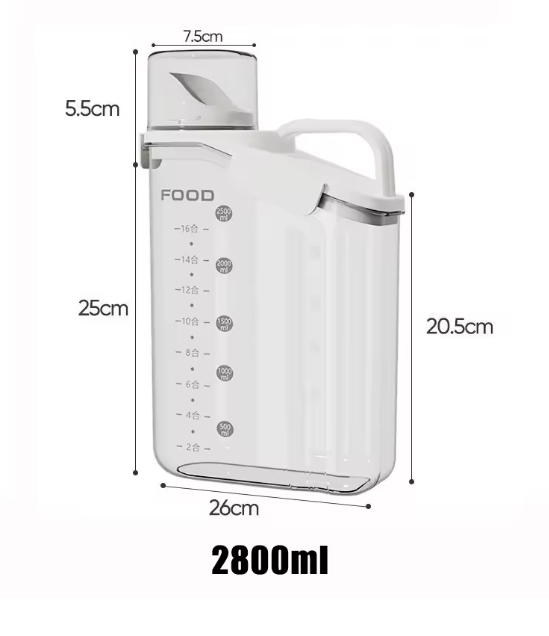 Moisture-Proof Pet Food Container with Measuring Cup