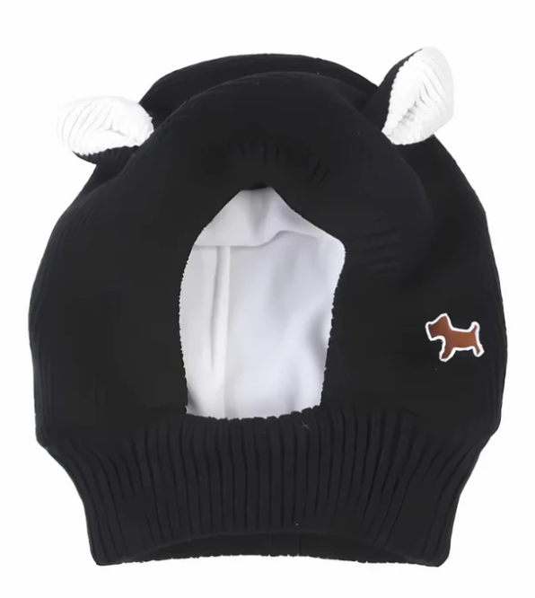 Warm Knitted Hat with Ears for Dogs