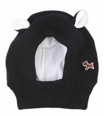 Warm Knitted Hat with Ears for Dogs