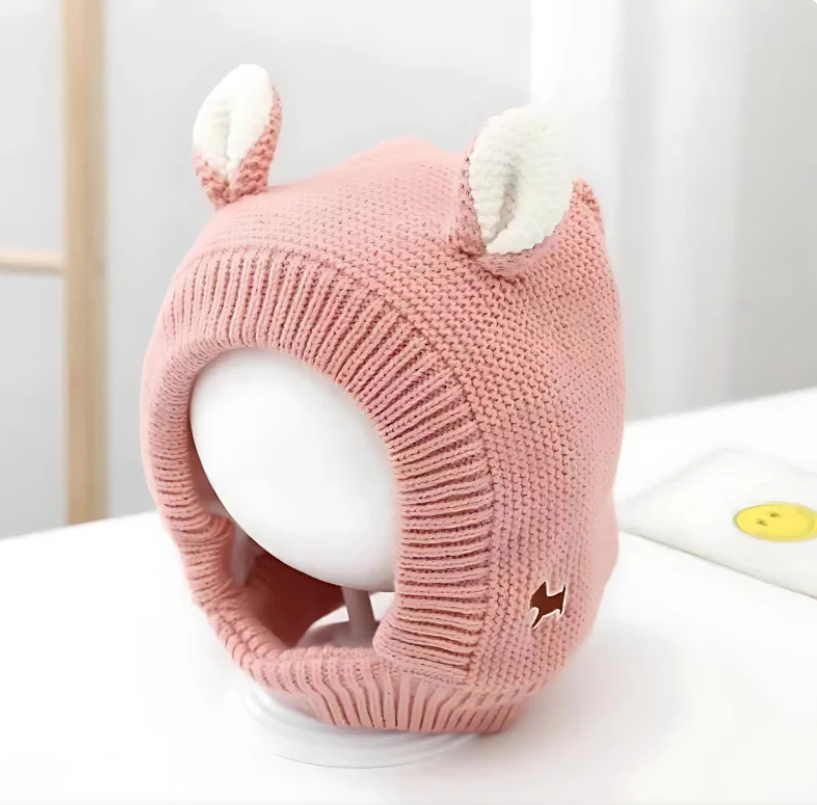 Warm Knitted Hat with Ears for Dogs