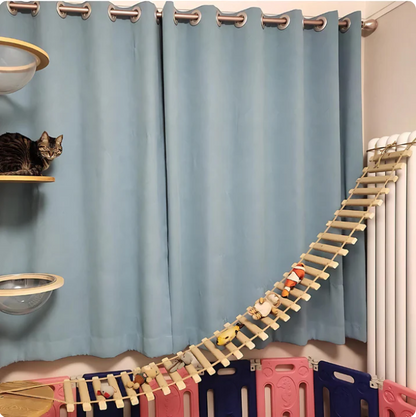 Climbing Bridge And Hanging Ladder For Cat Wall Mounting