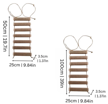 Climbing Bridge And Hanging Ladder For Cat Wall Mounting