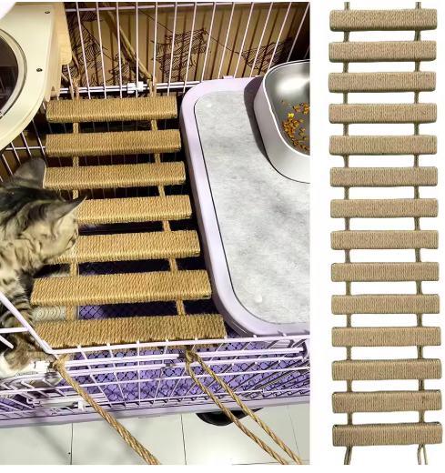 Climbing Bridge And Hanging Ladder For Cat Wall Mounting