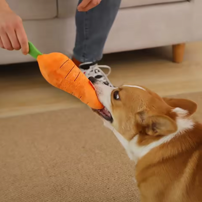 Plush Carrot For Dogs - Interactive Play And Cuddle Toy