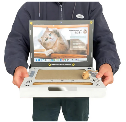 Cat Scratching Board Laptop