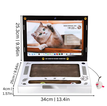 Cat Scratching Board Laptop