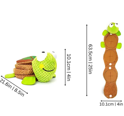 Plush Turtle Snack and Toy for Dogs