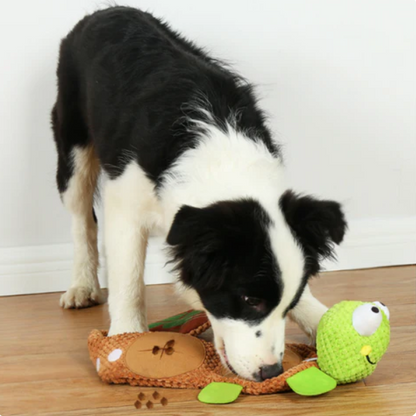 Plush Turtle Snack and Toy for Dogs