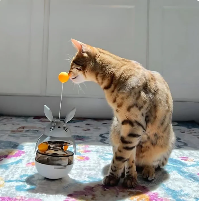 Interactive Snack And Toy For Cats With Wiggle Function