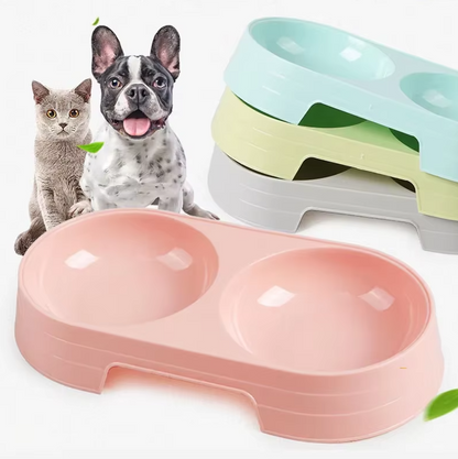 Double Plate Set For Dogs With Non - Slip Base