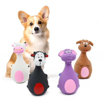 Dog Toy Animal Figure - Funny Squeaky Animal For Interactive Fun