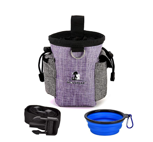 Dog Bag With Foldable Bowl - Portable Bag For Snacks And Accessories