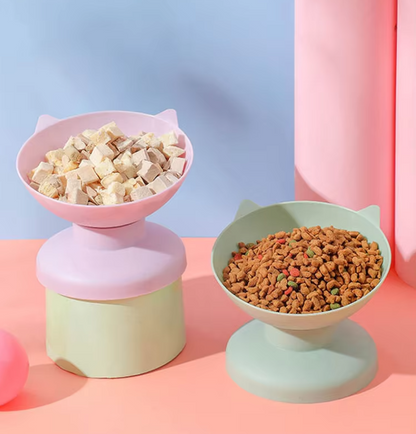 Cat Bowl With 15-degree Incline To Protect The Cervical Spine