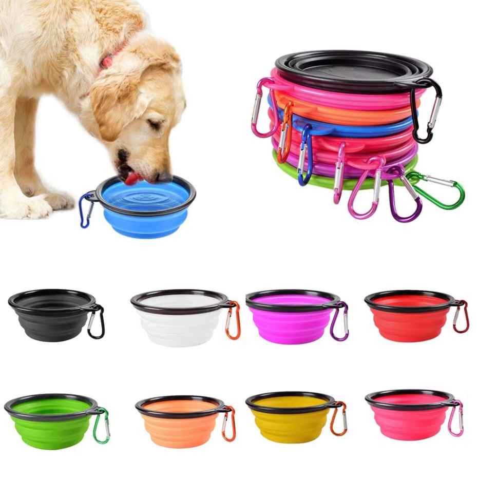 Collapsible Dog Cup With Carabiner