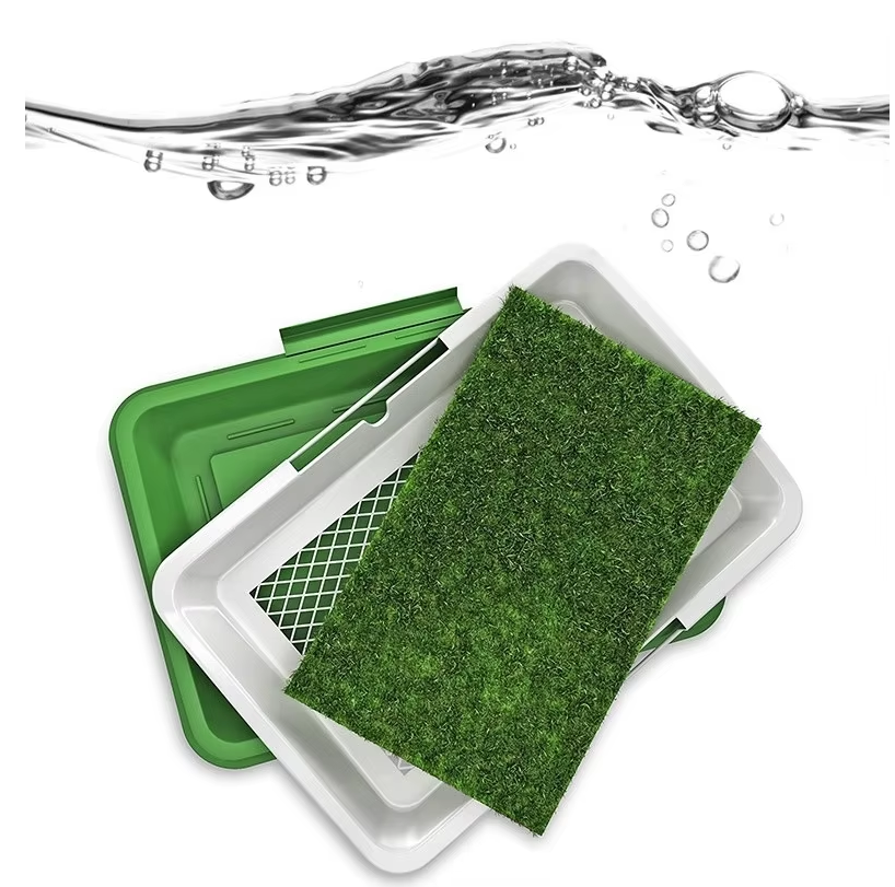 Dog Toilet With Artificial Grass - Non-slip Mat For Indoors And Outdoors