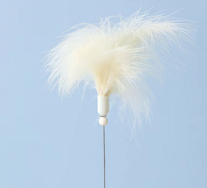 Interactive Cat Toy with Feather and Rolling Ball for Active House Pets