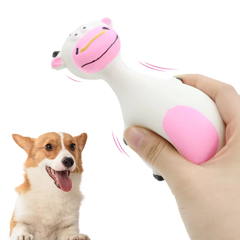 Dog Toy Animal Figure - Funny Squeaky Animal For Interactive Fun