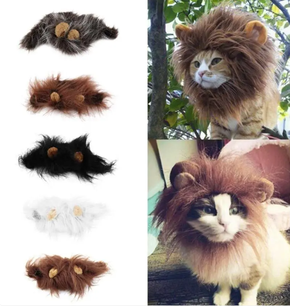 Lion 's Mane For Cats With Ears For Dressing Up And Funny Photos