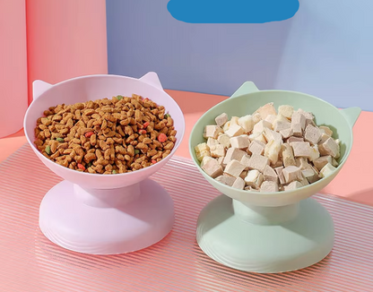 Cat Bowl With 15-degree Incline To Protect The Cervical Spine