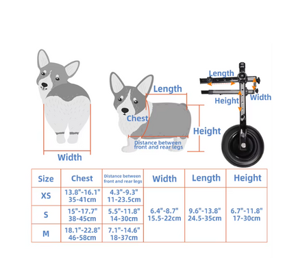 Dog Walking Aid For Cats And Dogs - Wheelchair For Mobility And Independence