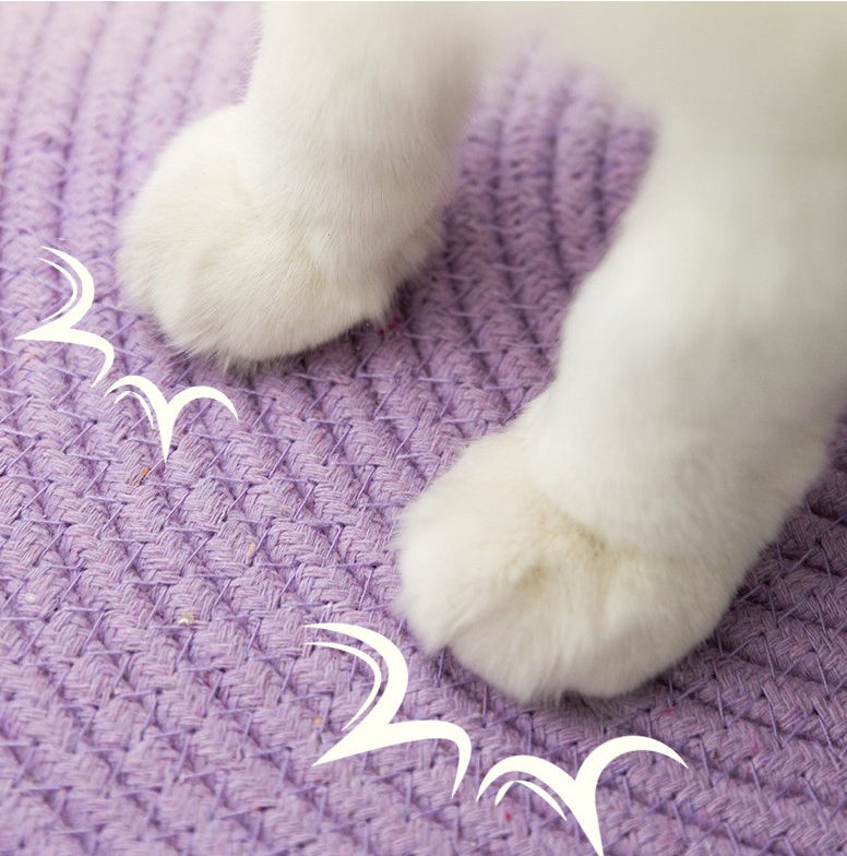 Hand-Woven Cotton Rope Cat Bed