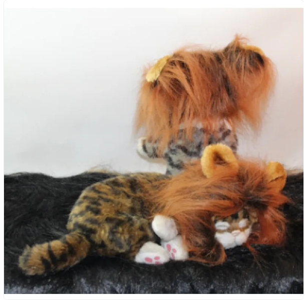 Lion 's Mane For Cats With Ears For Dressing Up And Funny Photos