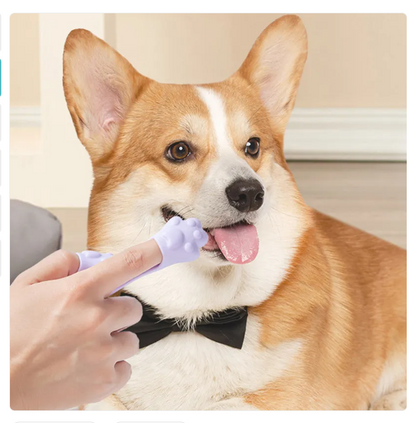 Tongue Scraper For Dogs - Grooming Aid In The Shape Of A Paw For Dental Care