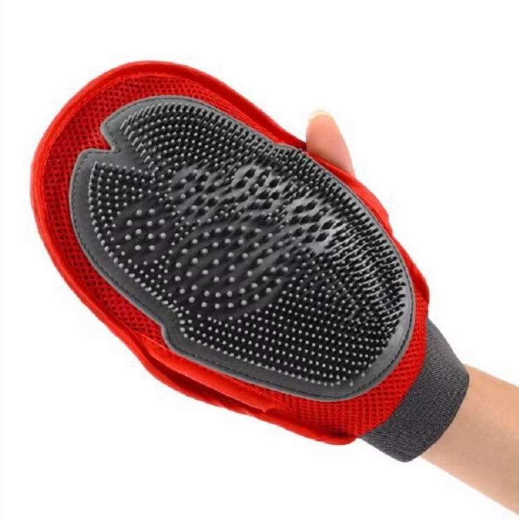 Dog Bath Glove - Massage And Coat Brush For Dogs For Gentle Cleaning And Care