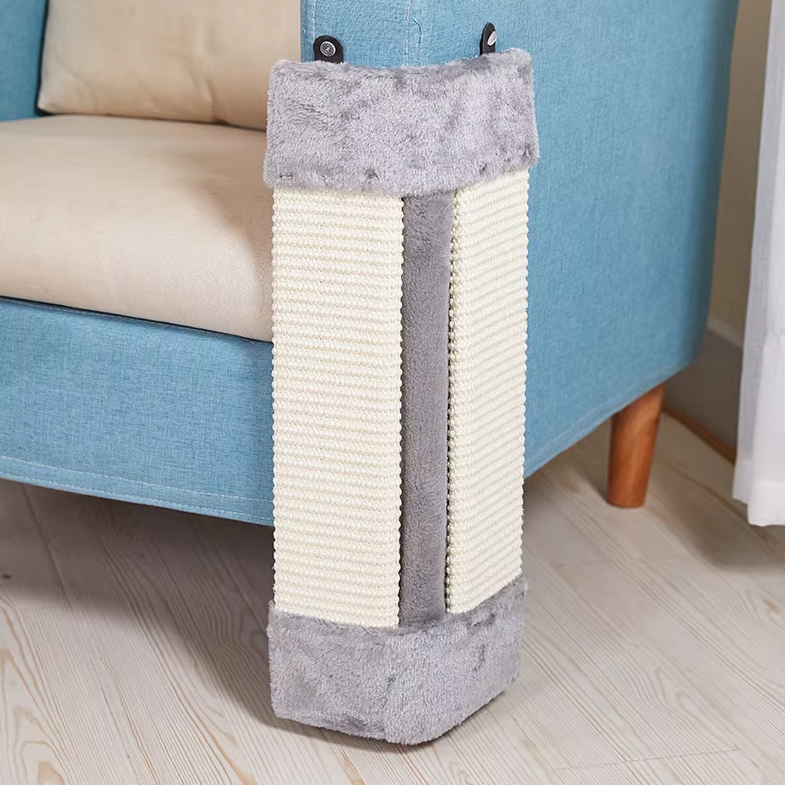 Cat Scratching Board With Soft Cover - Scratching Mat For Wall Mounting