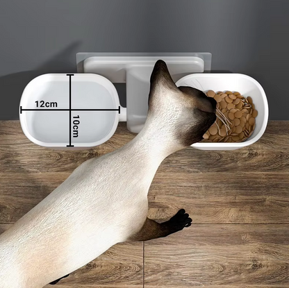 Wall Mount Food And Water Bowls For Pets - Space - Saving And Practical