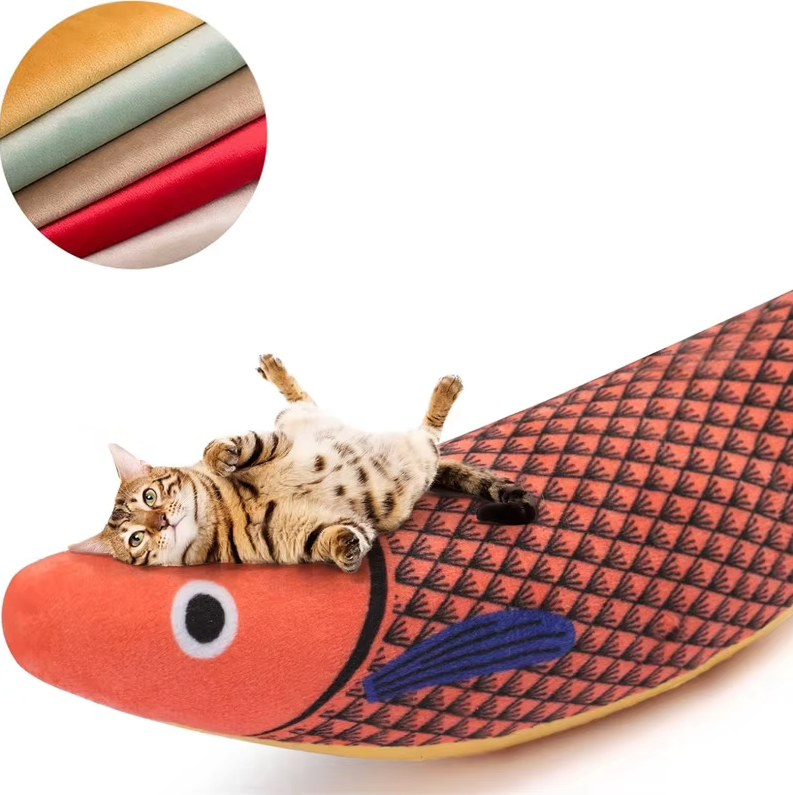 Interactive Cat Toy Fish With Catnip And Sound Effect